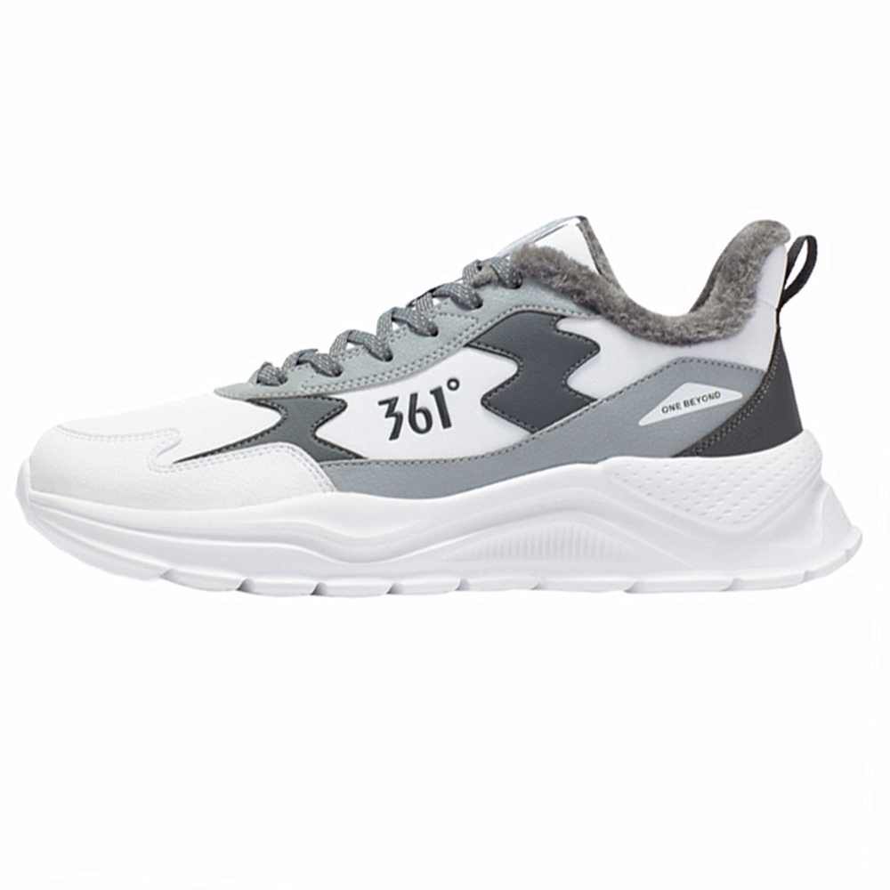 361° Прочные теплые повседневные низкие туфли для мужчин, серо-белого цвета
361° Прочные теплые повседневные низкие туфли для мужчин, серо-белого цвета