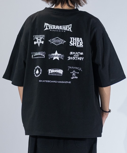 Футболка с логотипом, разнообразный узор, крупный силуэт THRASHER, разноцветная
Футболка с логотипом, разнообразный узор, крупный силуэт THRASHER, разноцветная