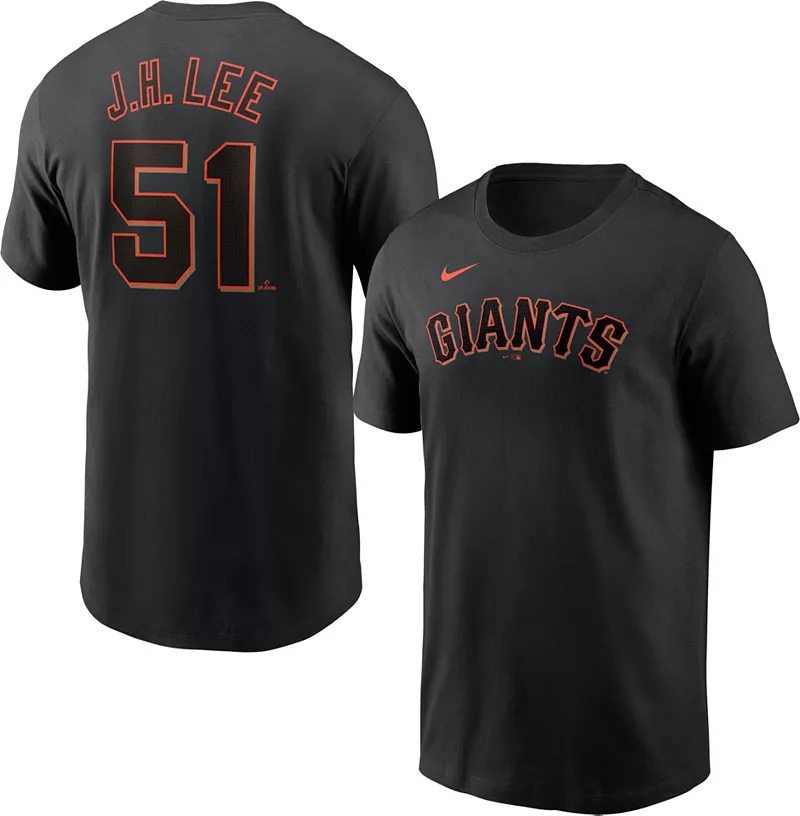 Мужская черная футболка Nike San Francisco Giants Jung Hoo Lee #51
Мужская черная футболка Nike San Francisco Giants Jung Hoo Lee #51