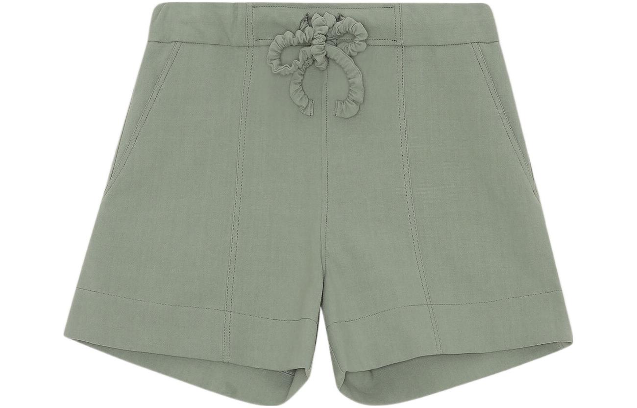 Шорты костюмные с кулиской GANNI, зеленые
Шорты костюмные с кулиской GANNI, зеленые