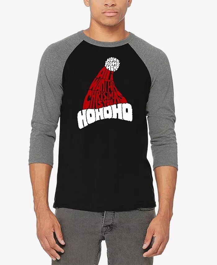 Мужская бейсбольная футболка с надписью «All I Want for Christmas Is You» в стиле реглан LA Pop Art, мультиколор
Мужская бейсбольная футболка с надписью «All I Want for Christmas Is You» в стиле реглан LA Pop Art, мультиколор