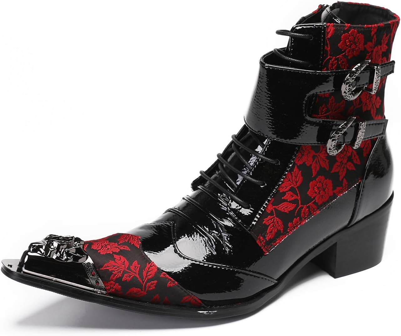 Мужские ботинки Santimon Cowboy для диско-вечеринок, повседневные байкерские ботинки, металлический заостренный носок, кожаные двухцветные западные модные ботинки на молнии, высокие челси для мальчиков, красный
Мужские ботинки Santimon Cowboy для диско-вечеринок, повседневные байкерские ботинки, металлический заостренный носок, кожаные двухцветные западные модные ботинки на молнии, высокие челси для мальчиков, красный