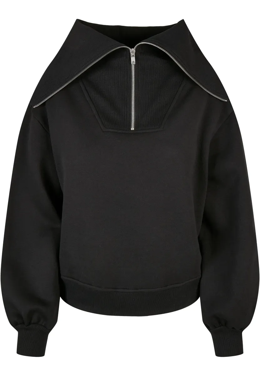 URBAN CLASSICS Свитер " Urban Classics Ladies Ladies Oversized High Neck Troyer Crew", черный 
URBAN CLASSICS Свитер " Urban Classics Ladies Ladies Oversized High Neck Troyer Crew", черный