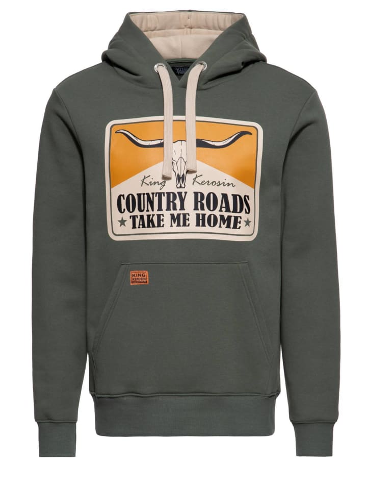 Толстовка King Kerosin Country Roads оливково-зеленого цвета King Kerosin
Толстовка King Kerosin Country Roads оливково-зеленого цвета King Kerosin