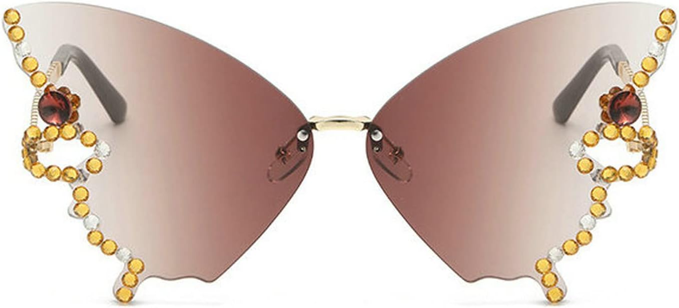 Солнцезащитные очки COTIA Butterfly Diamond для женщин, без оправы, большого размера, для выпускного вечера, вечеринки, модные, винтажные, с блестящими кристаллами, разноцветные, Tea1
Солнцезащитные очки COTIA Butterfly Diamond для женщин, без оправы, большого размера, для выпускного вечера, вечеринки, модные, винтажные, с блестящими кристаллами, разноцветные, Tea1