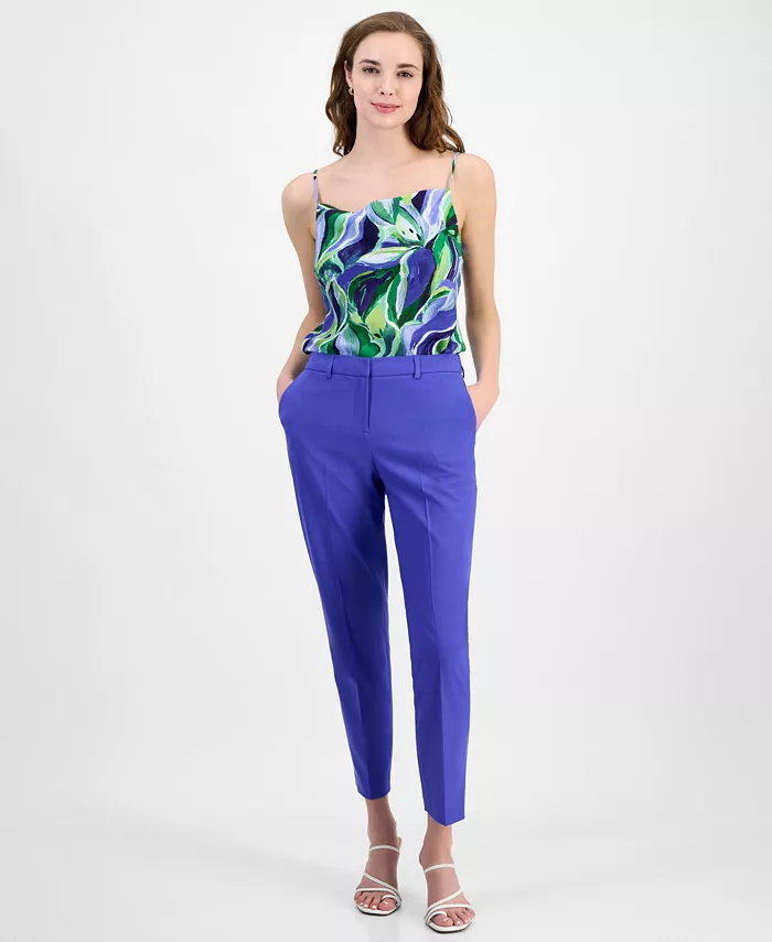 Брюки Petite со средней посадкой и щиколоткой Tahari ASL, синий
Брюки Petite со средней посадкой и щиколоткой Tahari ASL, синий