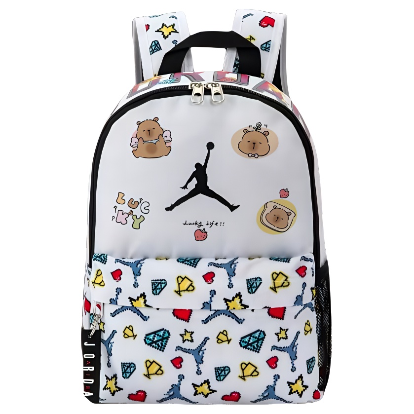 Jordan Полиэстеровый рюкзак женский белый, Capybare
Jordan Полиэстеровый рюкзак женский белый, Capybare