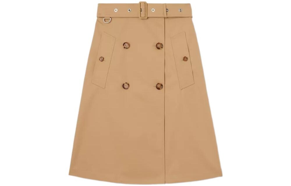 Юбка длинная женская Burberry, хаки 
Юбка длинная женская Burberry, хаки