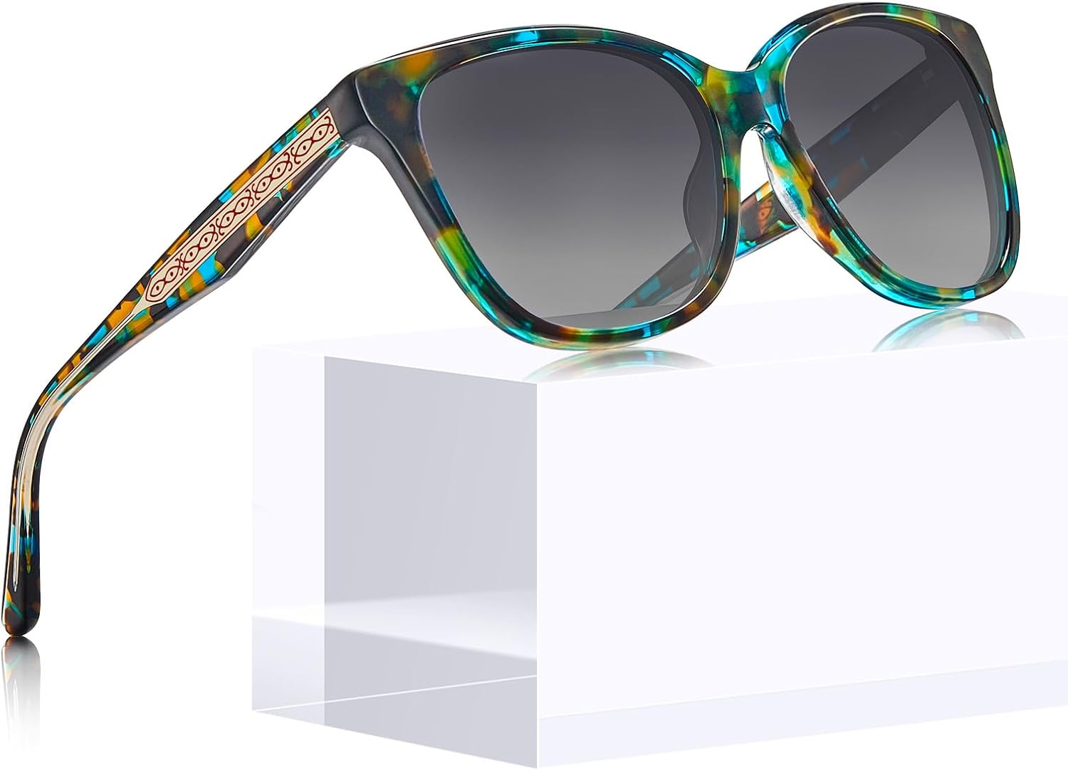 Женские квадратные поляризованные солнцезащитные очки CARFIA с защитой от УФ-излучения, итальянский дизайн, ретро-стиль, рельефный узор, проволочный каркас, 2-blue Tortoise Frame Gray Lenses
Женские квадратные поляризованные солнцезащитные очки CARFIA с защитой от УФ-излучения, итальянский дизайн, ретро-стиль, рельефный узор, проволочный каркас, 2-blue Tortoise Frame Gray Lenses