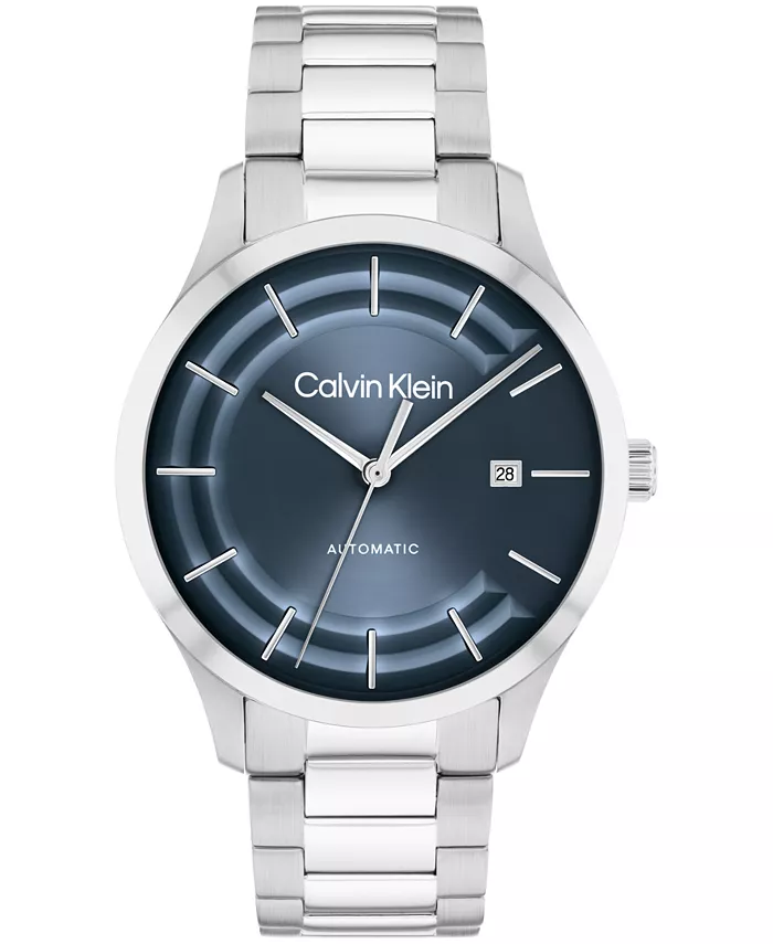 Мужские часы Iconic Automatic с серебристым браслетом из нержавеющей стали, 40 мм Calvin Klein
Мужские часы Iconic Automatic с серебристым браслетом из нержавеющей стали, 40 мм Calvin Klein