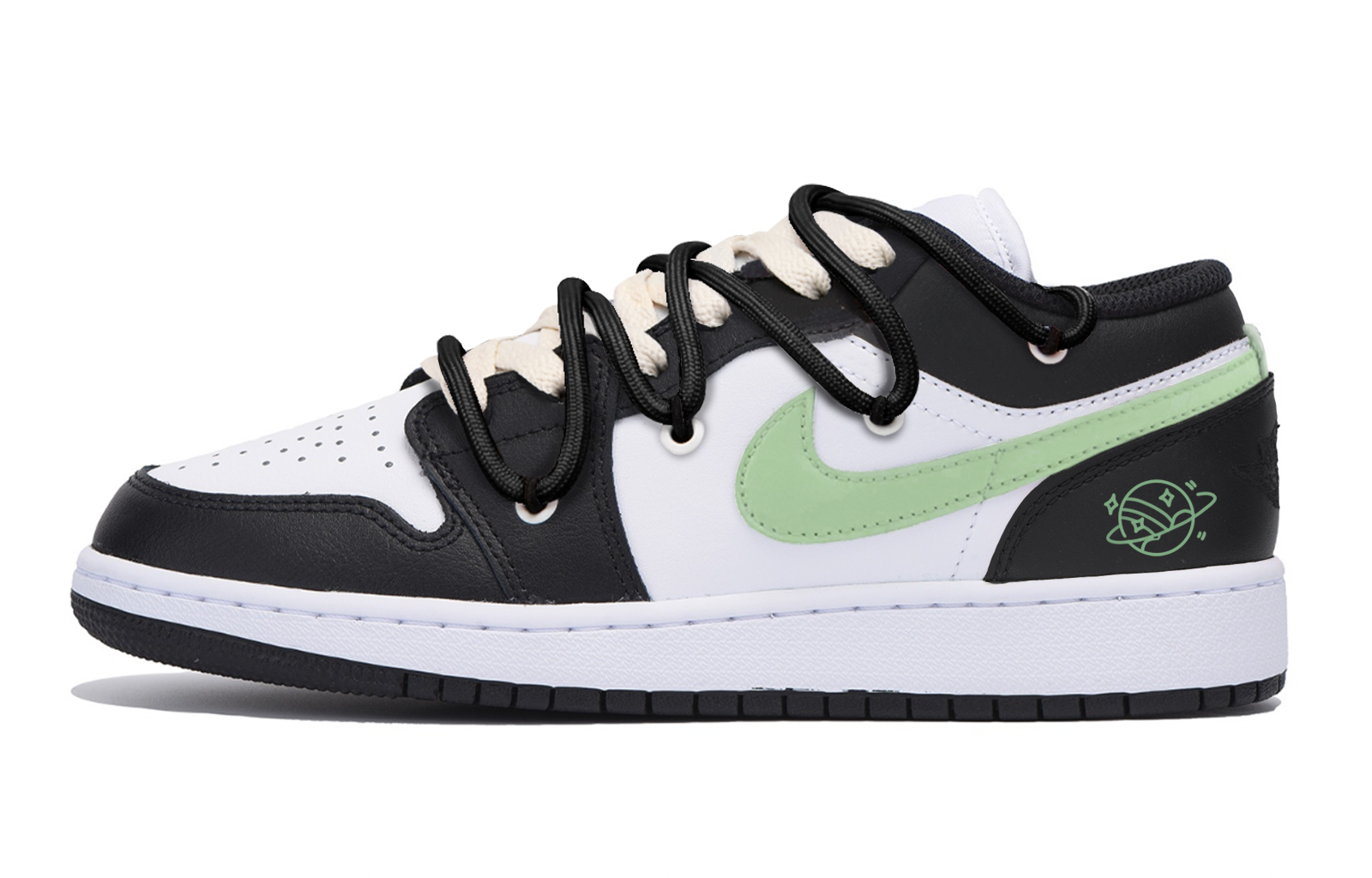 Jordan Баскетбольные кроссовки Air 1 с антискользящей амортизацией, износостойкие, низкие, винтажные, мужские, черно-зеленые
Jordan Баскетбольные кроссовки Air 1 с антискользящей амортизацией, износостойкие, низкие, винтажные, мужские, черно-зеленые