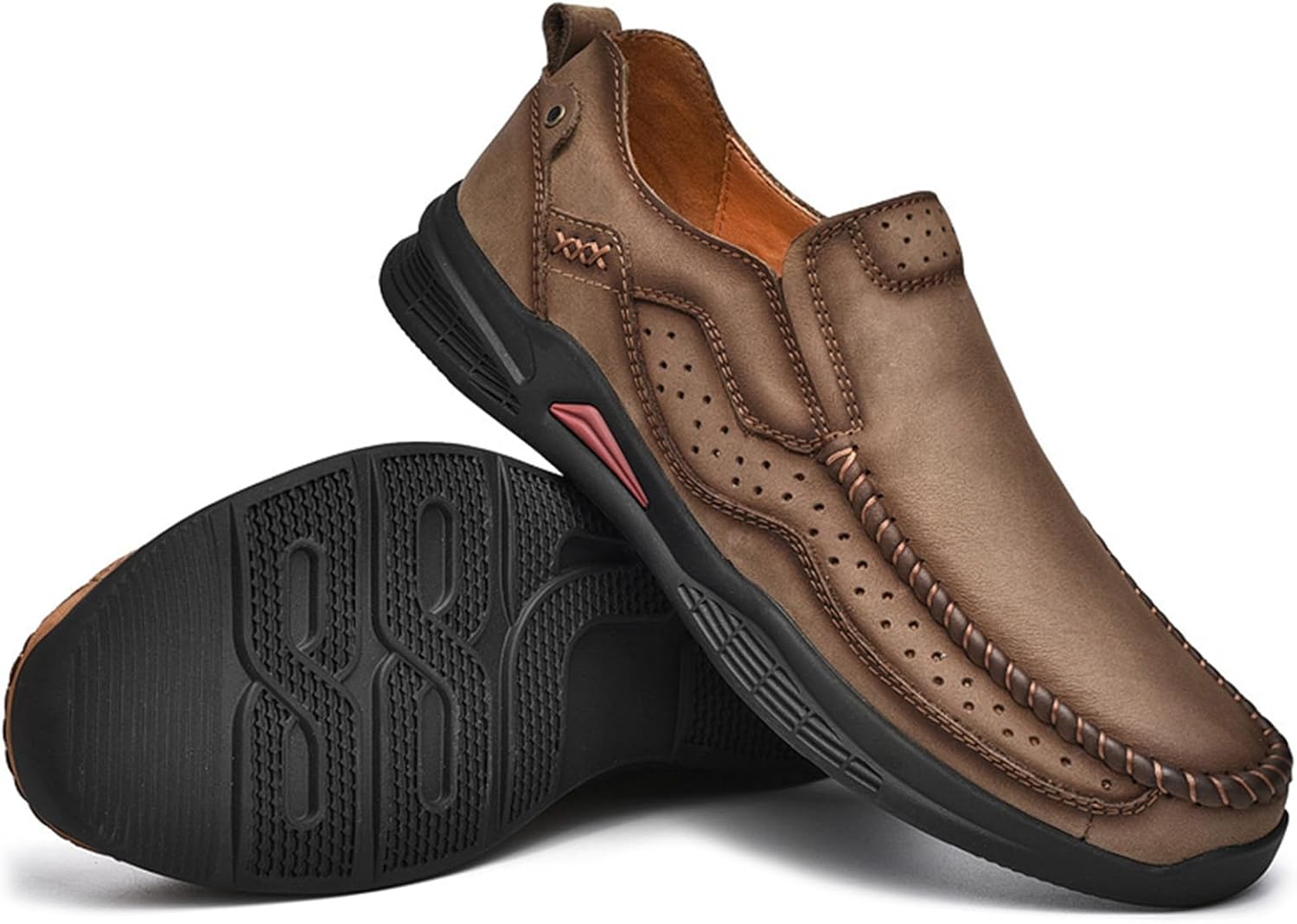 Мужские повседневные лоферы из натуральной кожи, с ручной строчкой, удобной мягкой подошвой, мокасины на каждый день, обувь и прогулок Oigunle, хаки
Мужские повседневные лоферы из натуральной кожи, с ручной строчкой, удобной мягкой подошвой, мокасины на каждый день, обувь и прогулок Oigunle, хаки