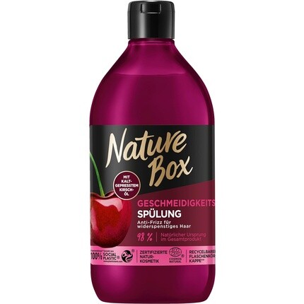 Nature Box Кондиционер для гладкости 385 мл Вишневое масло холодного отжима Идеально подходит для вьющихся волос Бутылка изготовлена из 100% переработанного социального пластика
Nature Box Кондиционер для гладкости 385 мл Вишневое масло холодного отжима Идеально подходит для вьющихся волос Бутылка изготовлена из 100% переработанного социального пластика