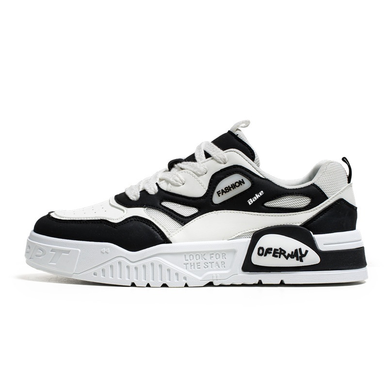 BAKE Антискользящие износостойкие низкие скейтерские кроссовки мужские бело-черные, цвет White Black
BAKE Антискользящие износостойкие низкие скейтерские кроссовки мужские бело-черные, цвет White Black