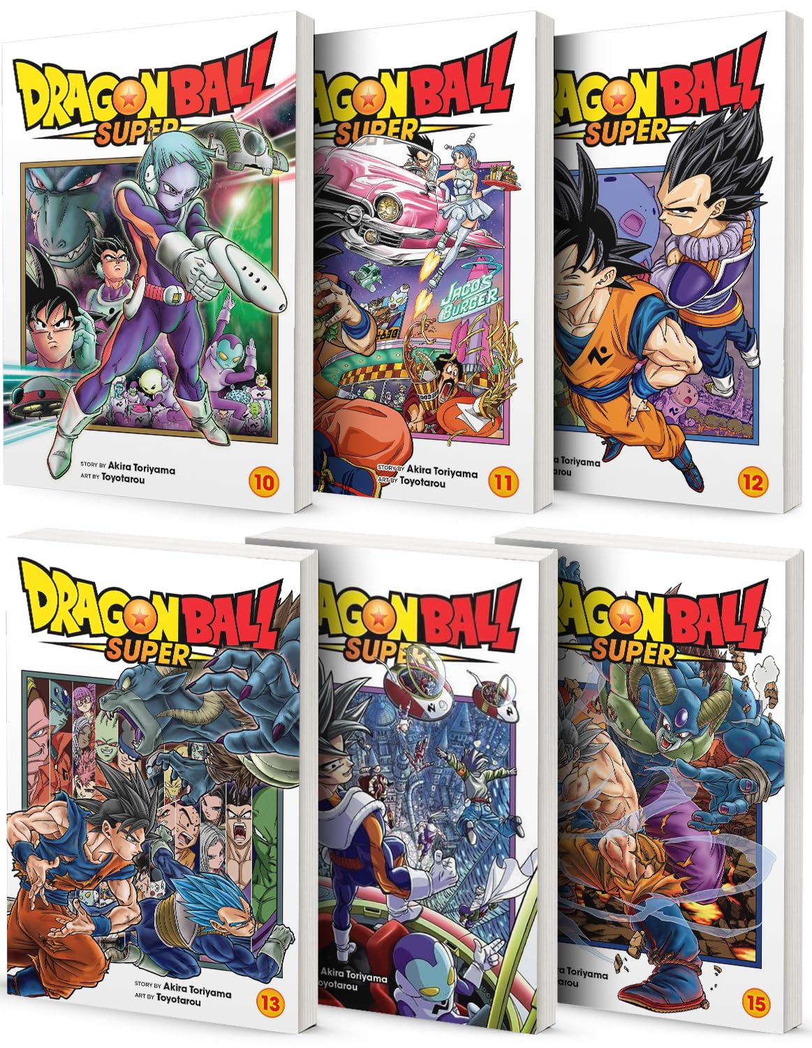 Dragon Ball Super Manga, Vol. 10 -15 Collection 6 book set by Akira Toriyama,Toyotarou (Viz Media)
Dragon Ball Super Manga, Vol. 10 -15 Collection 6 book set by Akira Toriyama,Toyotarou (Viz Media)