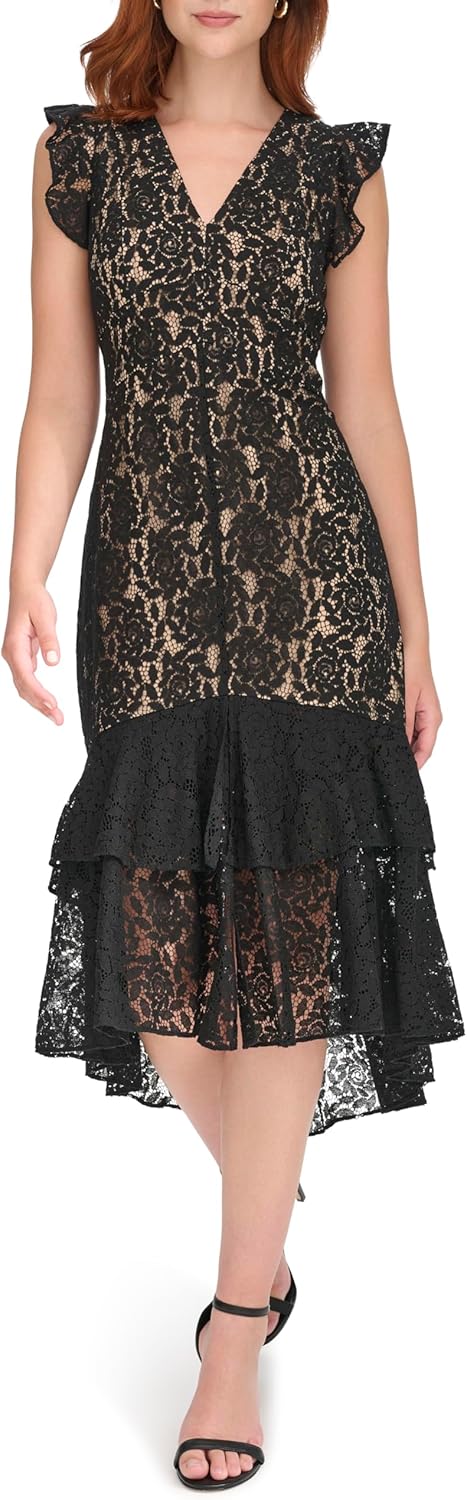 Женское платье Tommy Hilfiger с V-образным вырезом и завышенной талией, рукавами-крылышками, Black
Женское платье Tommy Hilfiger с V-образным вырезом и завышенной талией, рукавами-крылышками, Black