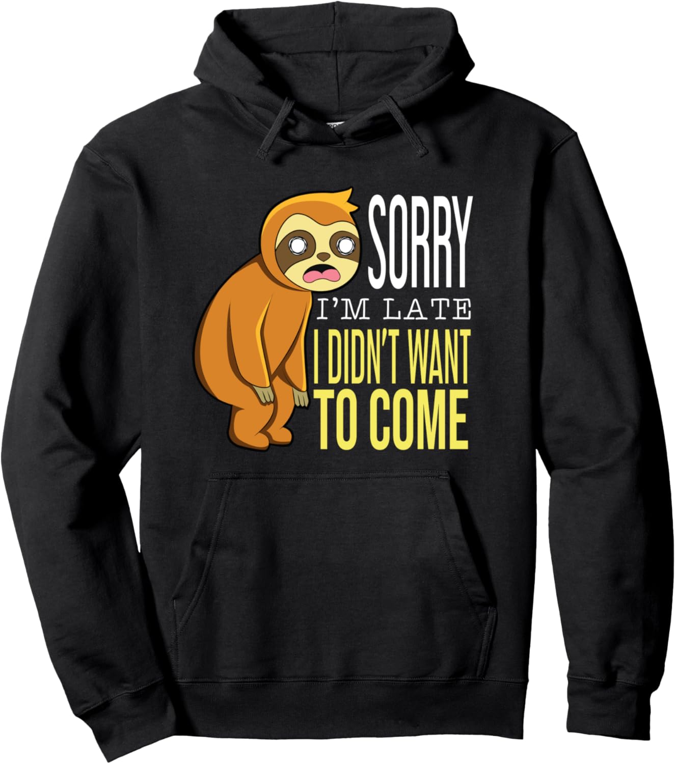 Измученный ленивец. Извините, я опоздал. Забавная толстовка Bakagon Tees, черный
Измученный ленивец. Извините, я опоздал. Забавная толстовка Bakagon Tees, черный