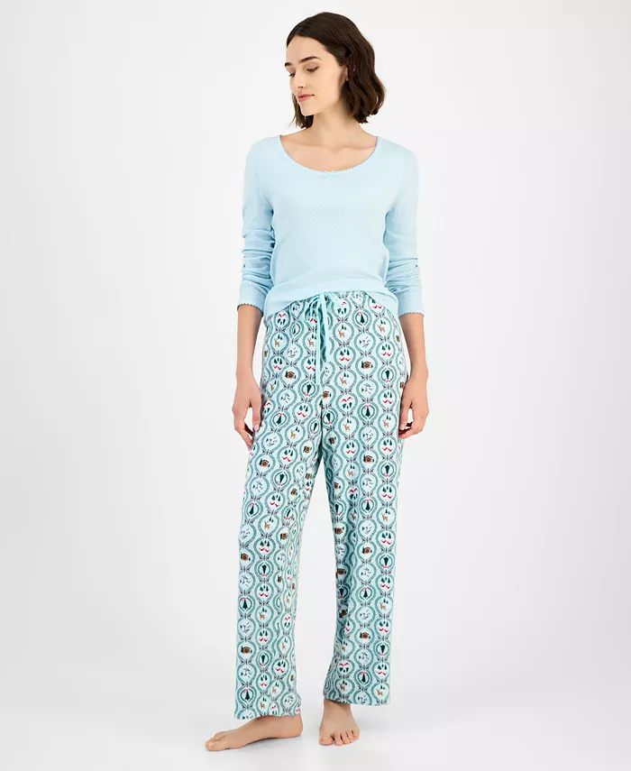 Женские мягкие вязаные пижамные брюки с принтом, созданные для Macy's Charter Club, синий
Женские мягкие вязаные пижамные брюки с принтом, созданные для Macy's Charter Club, синий