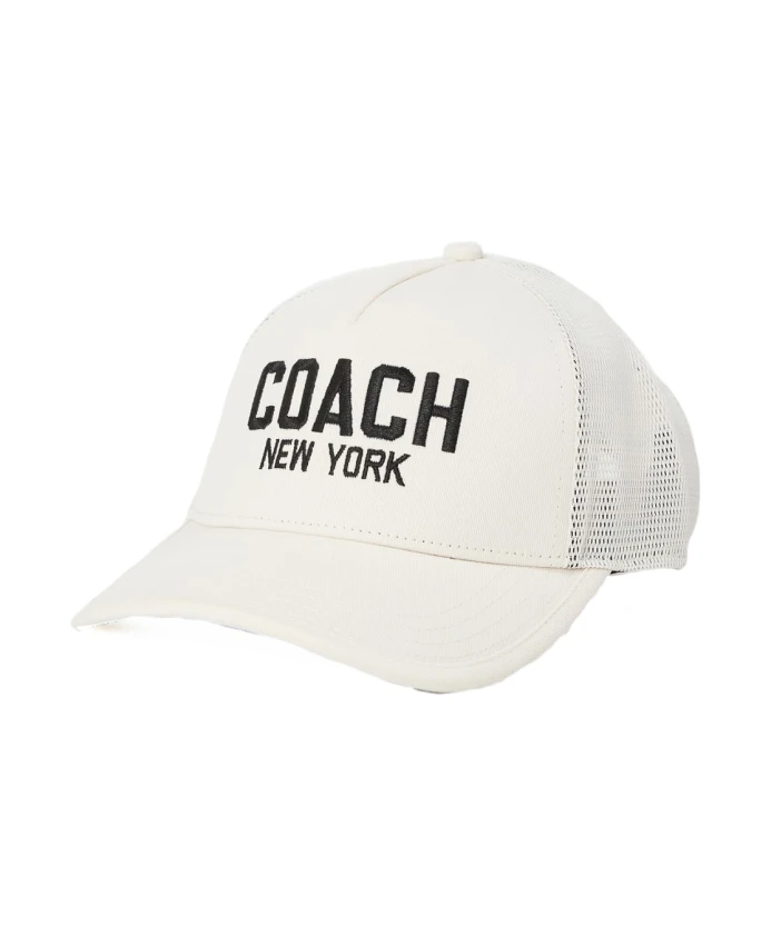 Бейсболка с вышитым логотипом Coach, белый
Бейсболка с вышитым логотипом Coach, белый