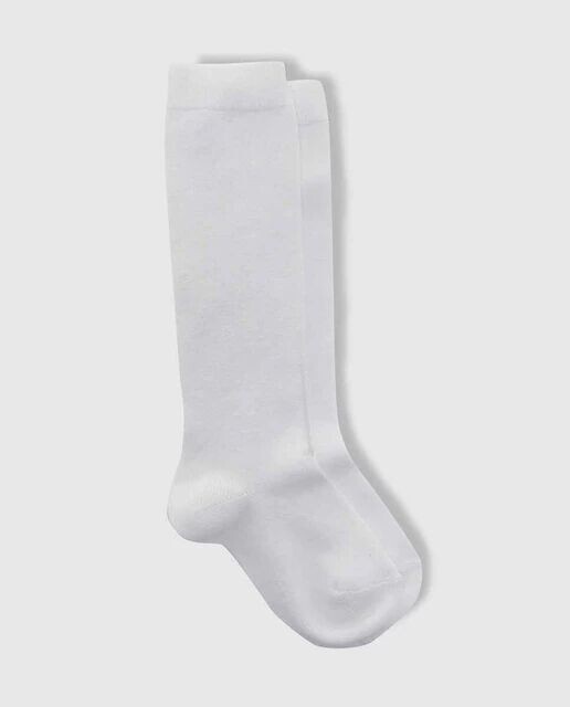 Обычный высокий детский носок Condor, белый 
Обычный высокий детский носок Condor, белый