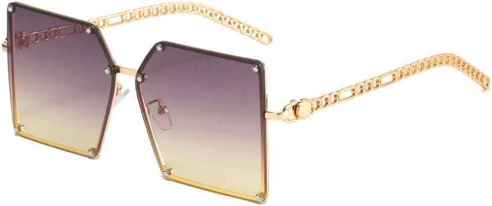 Женские солнцезащитные очки без оправы, стильные винтажные очки большого размера с градиентным переходом цвета, модные женские солнцезащитные очки KTUCN, Gold-graygreen
Женские солнцезащитные очки без оправы, стильные винтажные очки большого размера с градиентным переходом цвета, модные женские солнцезащитные очки KTUCN, Gold-graygreen