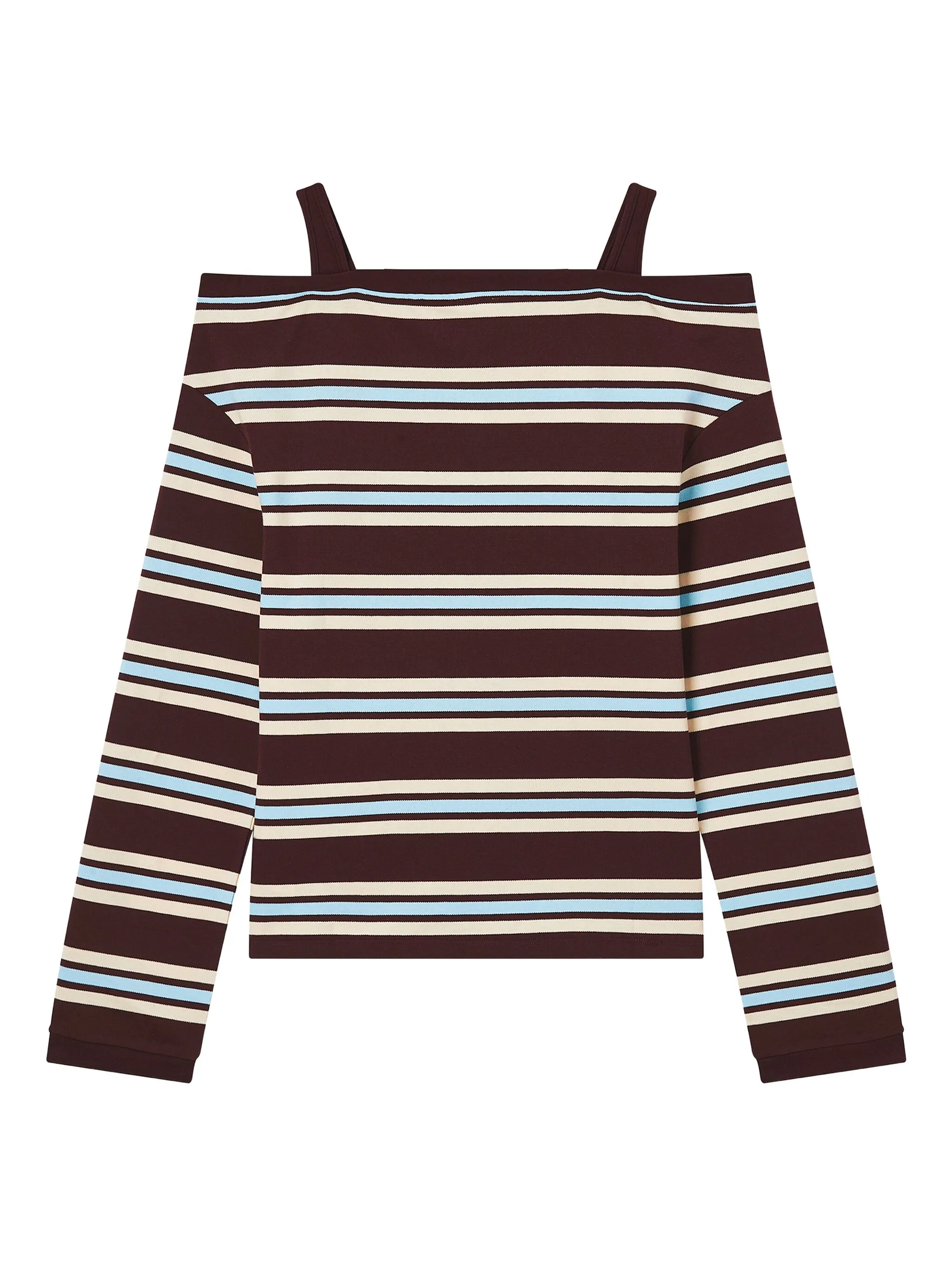 Топ в полоску с открытыми плечами B+Ab, синий
Топ в полоску с открытыми плечами B+Ab, синий