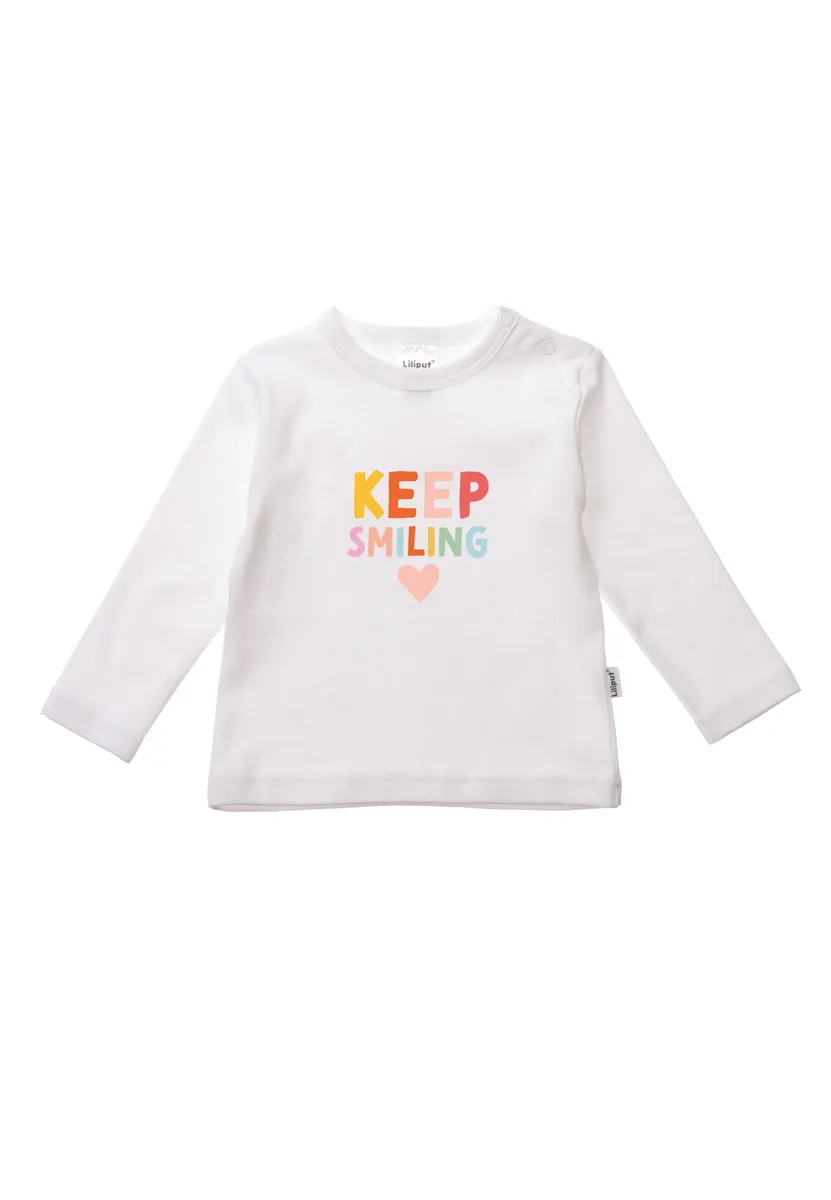 Лилипутская рубашка с длинными рукавами "Keep Smiling" и круглым вырезом Liliput, белый
Лилипутская рубашка с длинными рукавами "Keep Smiling" и круглым вырезом Liliput, белый