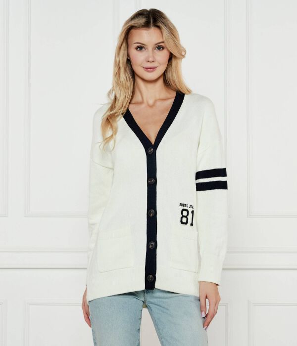 Кардиган карди Regular fit Guess Jeans, экрю
Кардиган карди Regular fit Guess Jeans, экрю