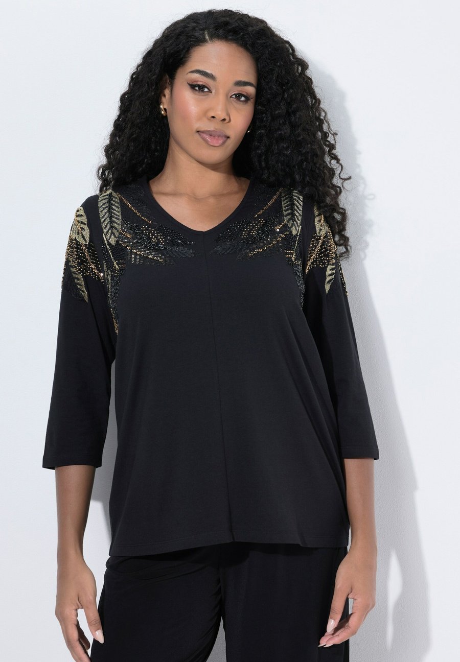 Топ Ulla Popken Long sleeved top, Black
Топ Ulla Popken Long sleeved top, Black