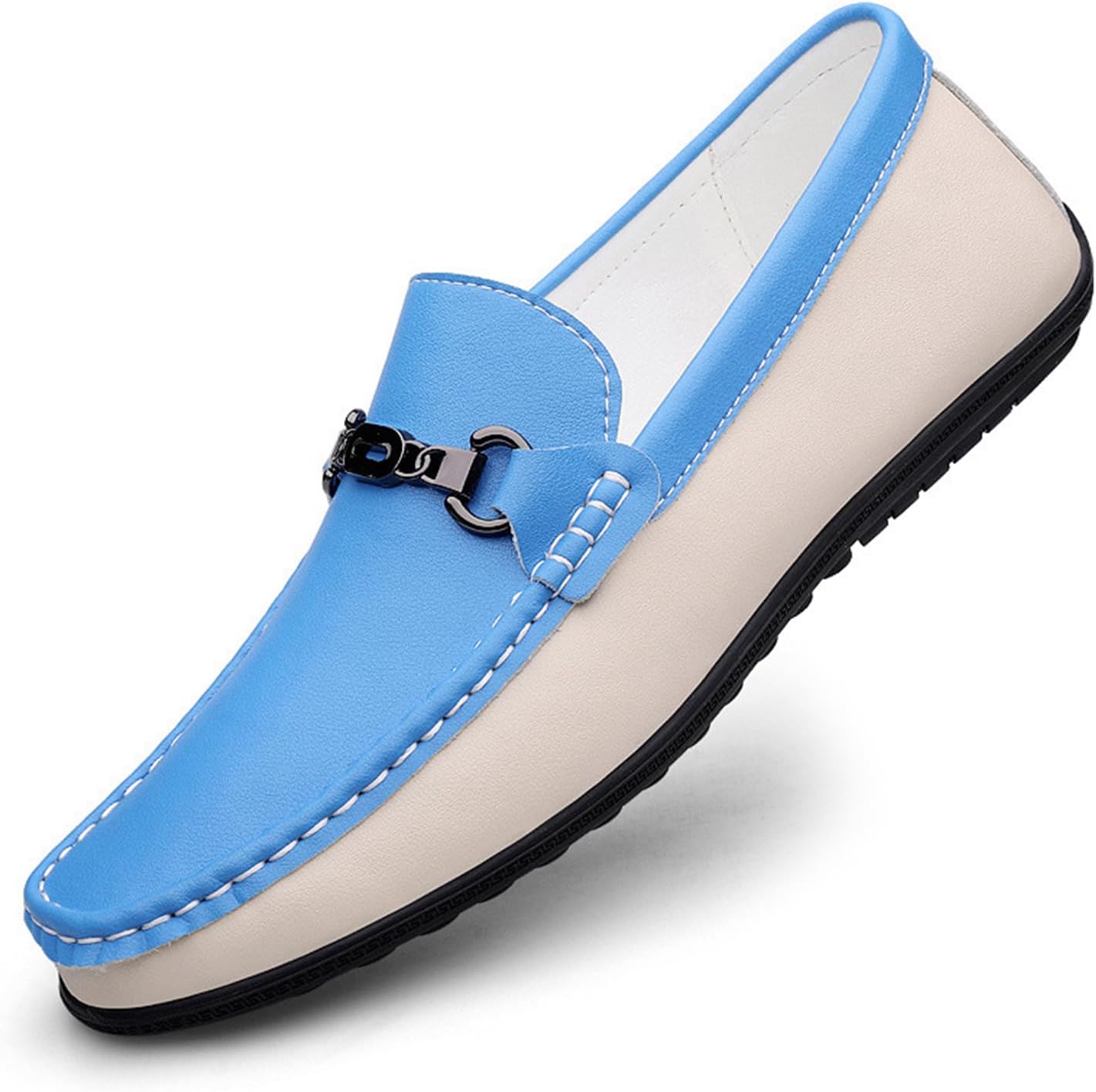 Мужские кожаные мокасины Dacnakby Two Tone Penny Loafers с элегантной пряжкой, повседневные слипоны, лодочные туфли, белый/синий
Мужские кожаные мокасины Dacnakby Two Tone Penny Loafers с элегантной пряжкой, повседневные слипоны, лодочные туфли, белый/синий