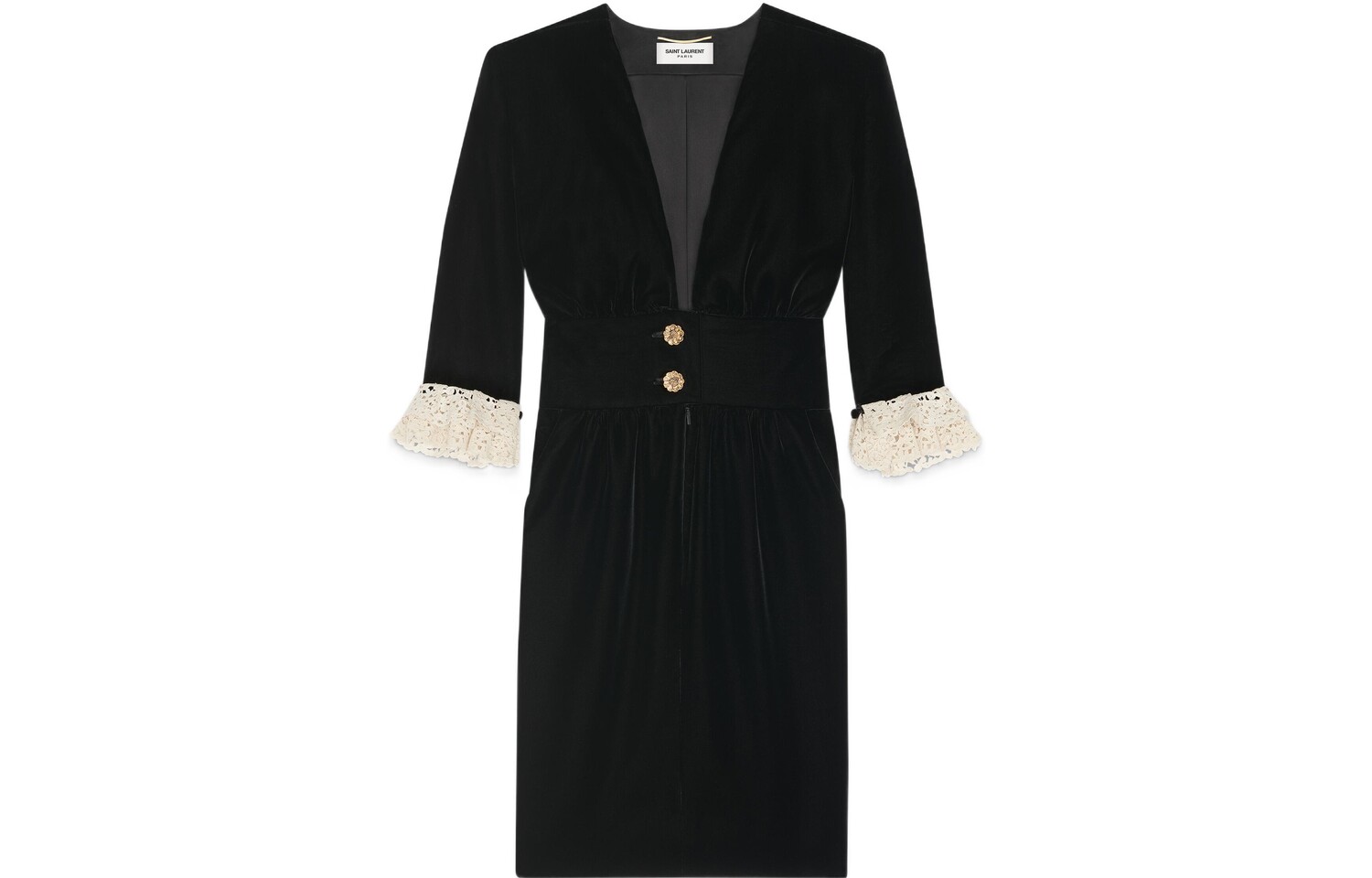 Платье с короткими рукавами женское черное Saint Laurent
Платье с короткими рукавами женское черное Saint Laurent