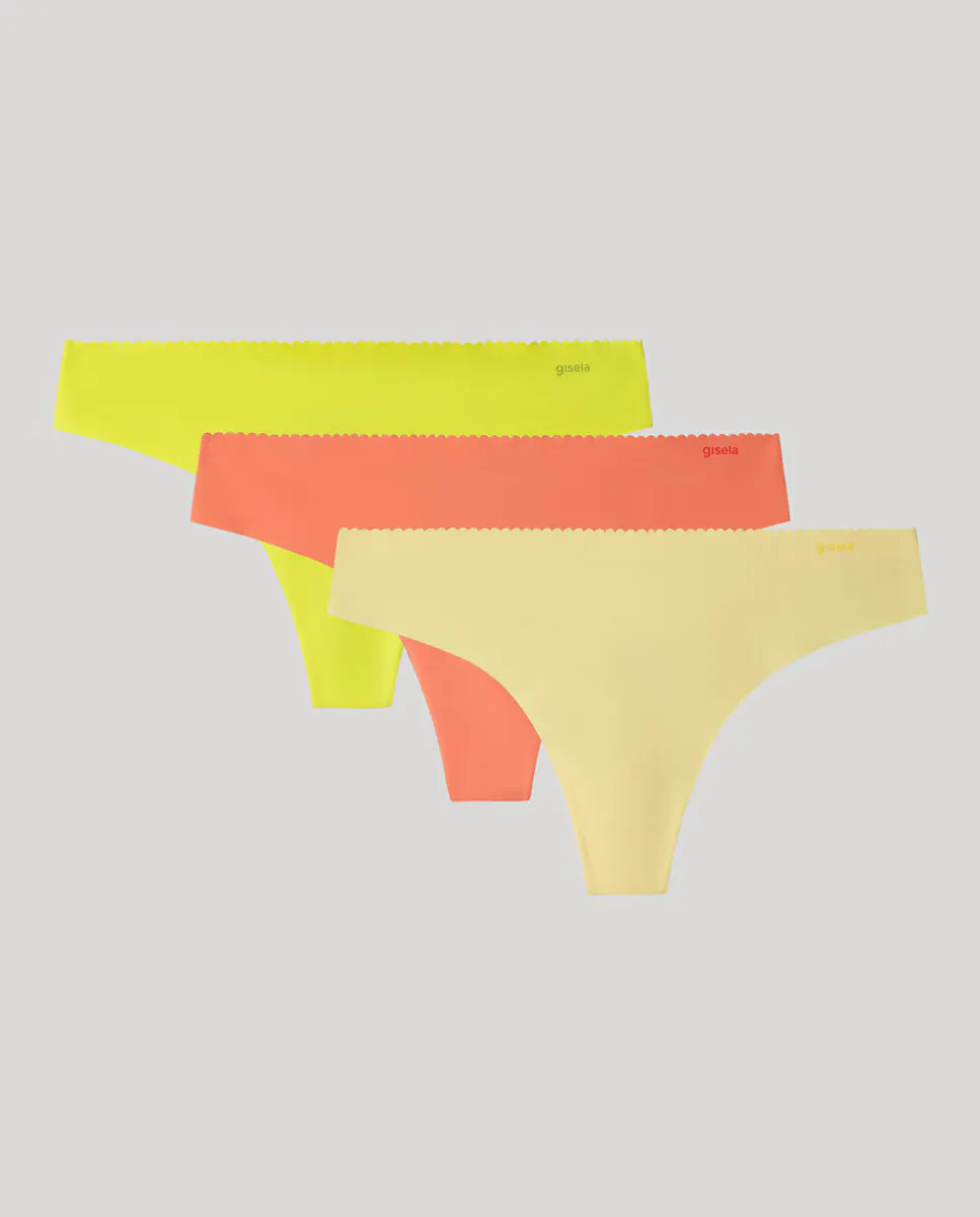 Упаковка из 3 бразильских трусиков разных цветов Gisela, мультиколор
Упаковка из 3 бразильских трусиков разных цветов Gisela, мультиколор