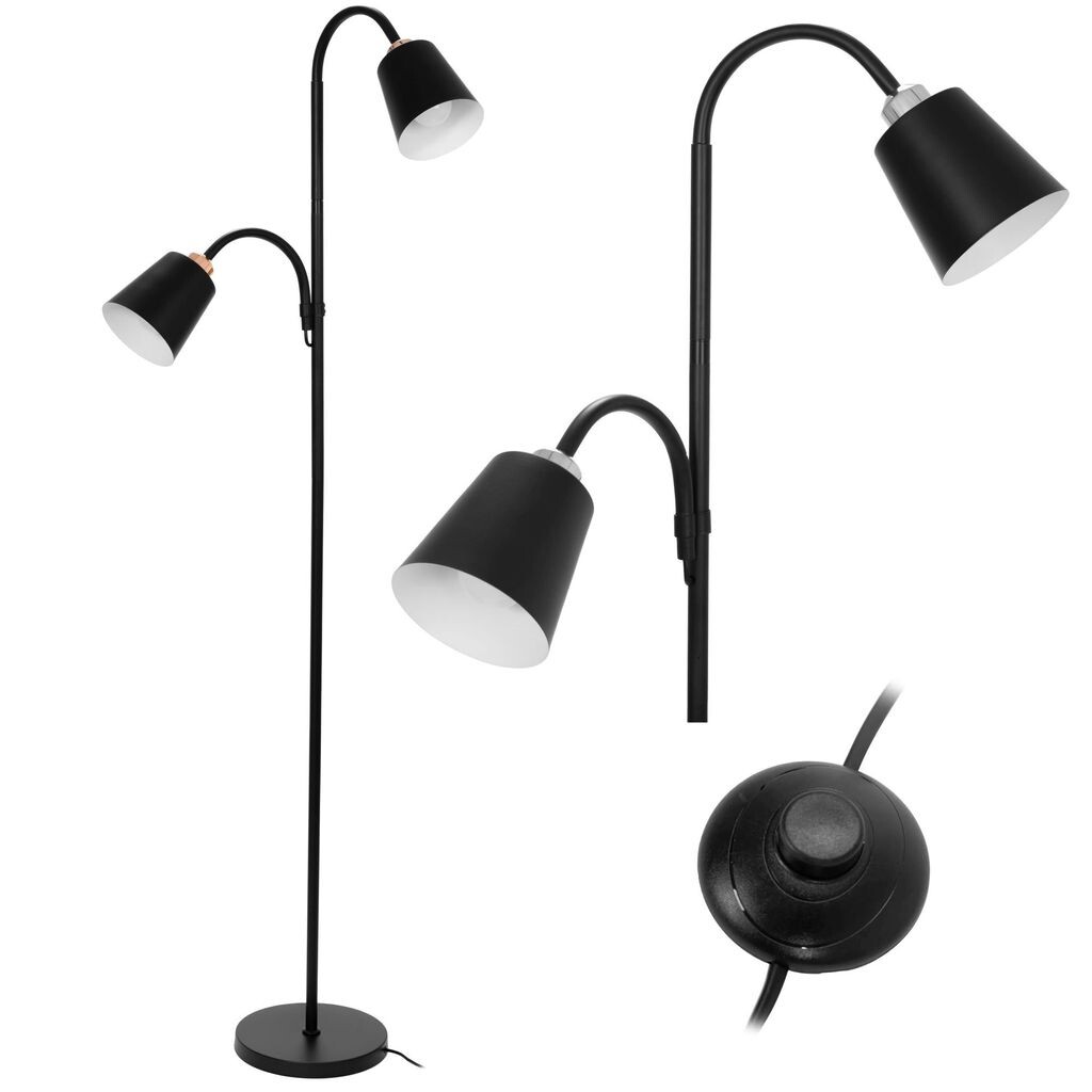 Торшер Toollight App924-2F Черный с двумя источниками света E27 164см Toolight
Торшер Toollight App924-2F Черный с двумя источниками света E27 164см Toolight