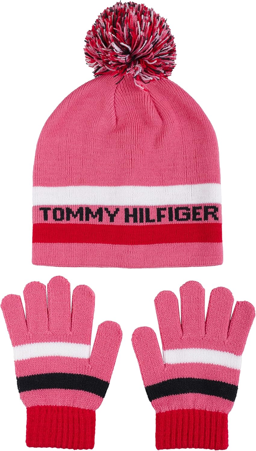 Комплект из полосатой шапочки и волшебной перчатки Tommy Hilfiger для девочек, Hot Pink
Комплект из полосатой шапочки и волшебной перчатки Tommy Hilfiger для девочек, Hot Pink