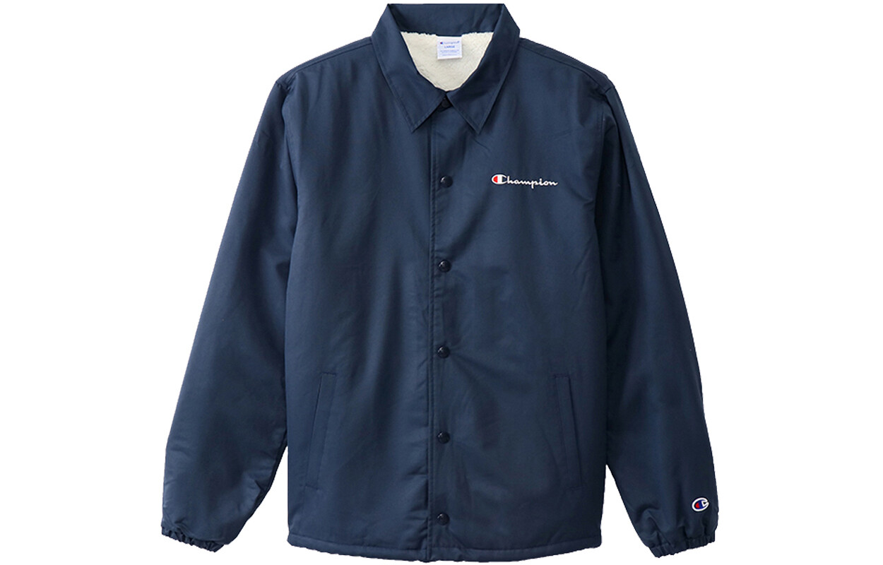 Бархатная куртка унисекс темно-синего цвета Champion, темно-синий 
Бархатная куртка унисекс темно-синего цвета Champion, темно-синий