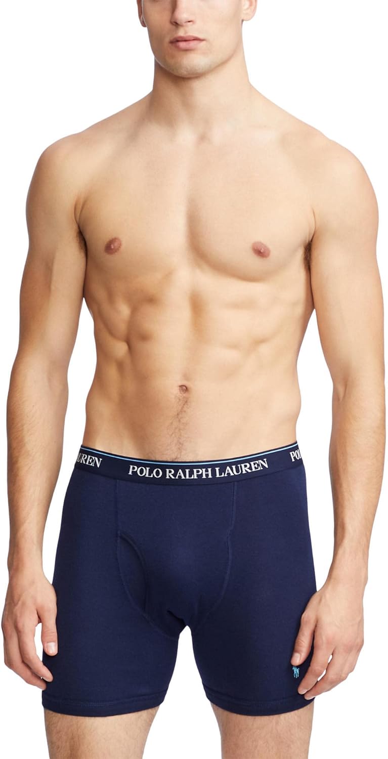 POLO RALPH LAUREN Мужские классические боксеры 3 шт с влагоотводящим эффектом, Cruise Navy/Classic Kelly/Cruise Navy Aopp/Sutton Blue
POLO RALPH LAUREN Мужские классические боксеры 3 шт с влагоотводящим эффектом, Cruise Navy/Classic Kelly/Cruise Navy Aopp/Sutton Blue