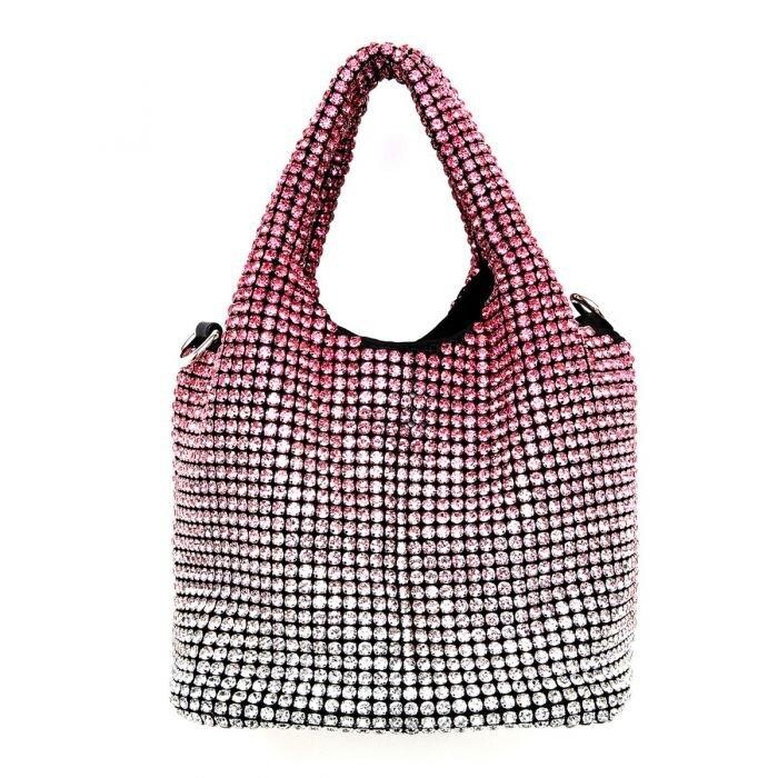 Хрустальная сумка с ручкой в градуированных тонах PEACH ACCESSORIES, розовый
Хрустальная сумка с ручкой в градуированных тонах PEACH ACCESSORIES, розовый