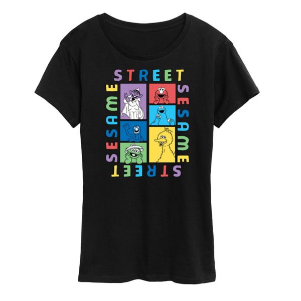 Женская футболка с принтом "Улица Сезам" в блоках Licensed Character, черный
Женская футболка с принтом "Улица Сезам" в блоках Licensed Character, черный
