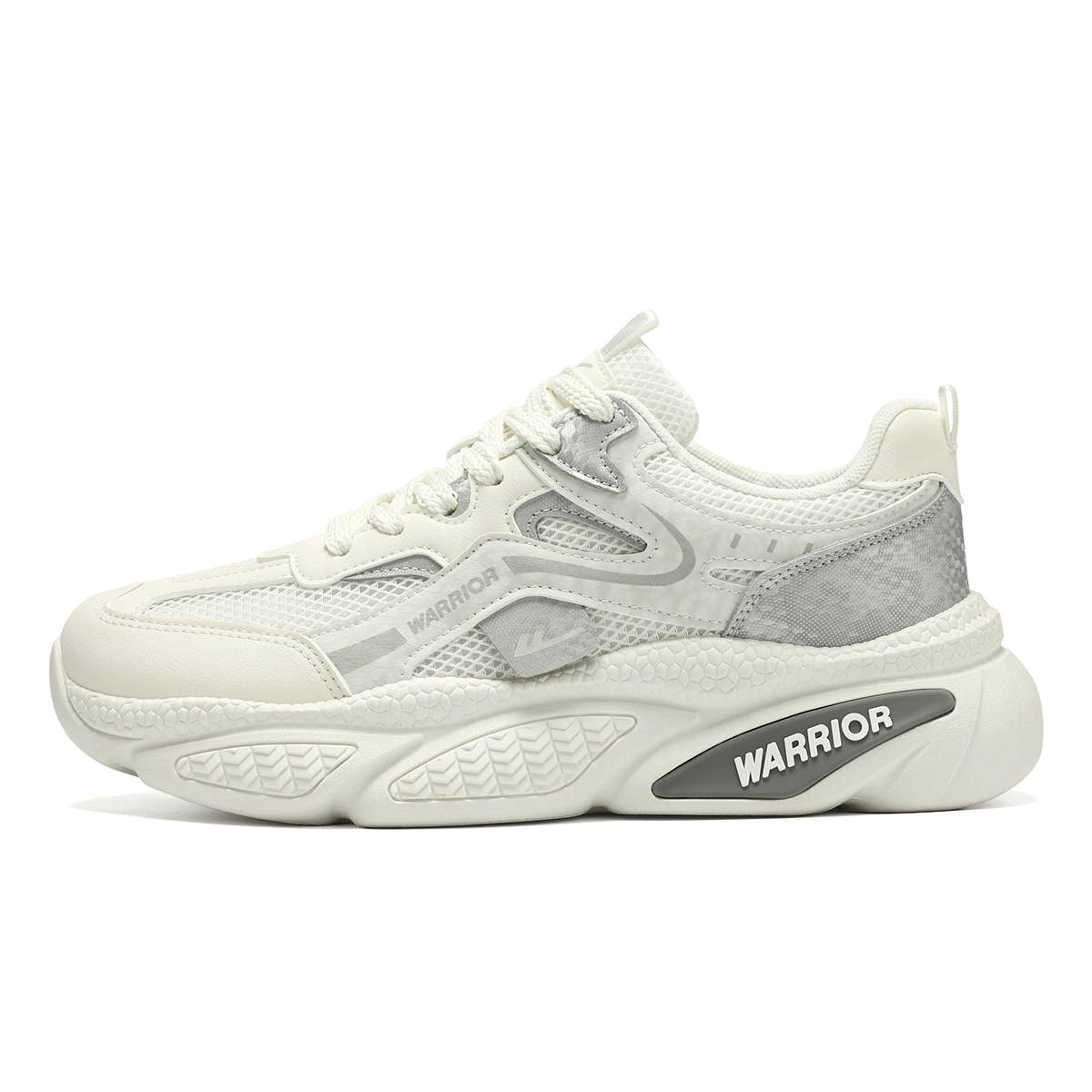 WARRIOR Мужские повседневные кроссовки с амортизирующей подошвой устойчивые к ударам бежево-серые, цвет Beige Gray 
WARRIOR Мужские повседневные кроссовки с амортизирующей подошвой устойчивые к ударам бежево-серые, цвет Beige Gray