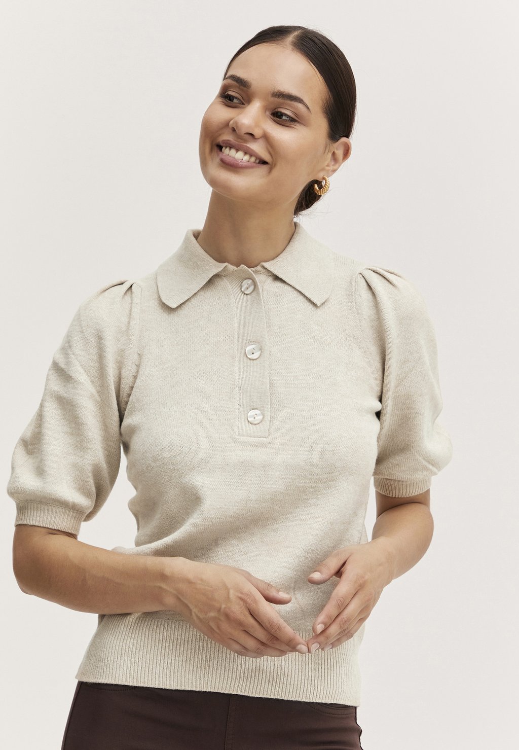 Рубашка поло BYNONINA b.young, бежевый
Рубашка поло BYNONINA b.young, бежевый