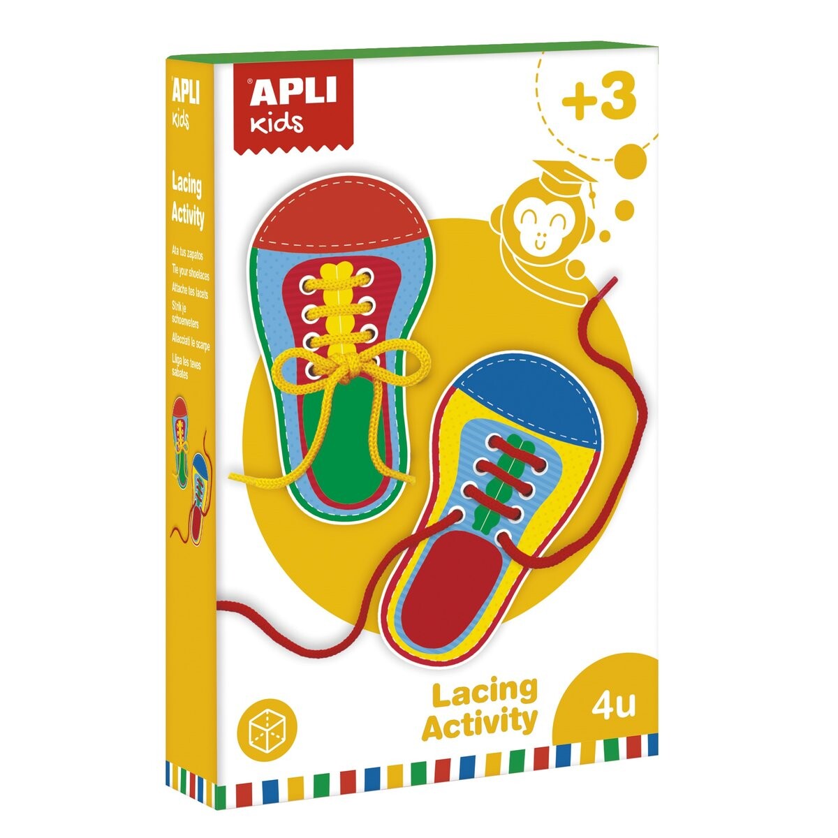 Apli Kids, набор для обучения завязыванию шнурков на обуви.
Apli Kids, набор для обучения завязыванию шнурков на обуви.