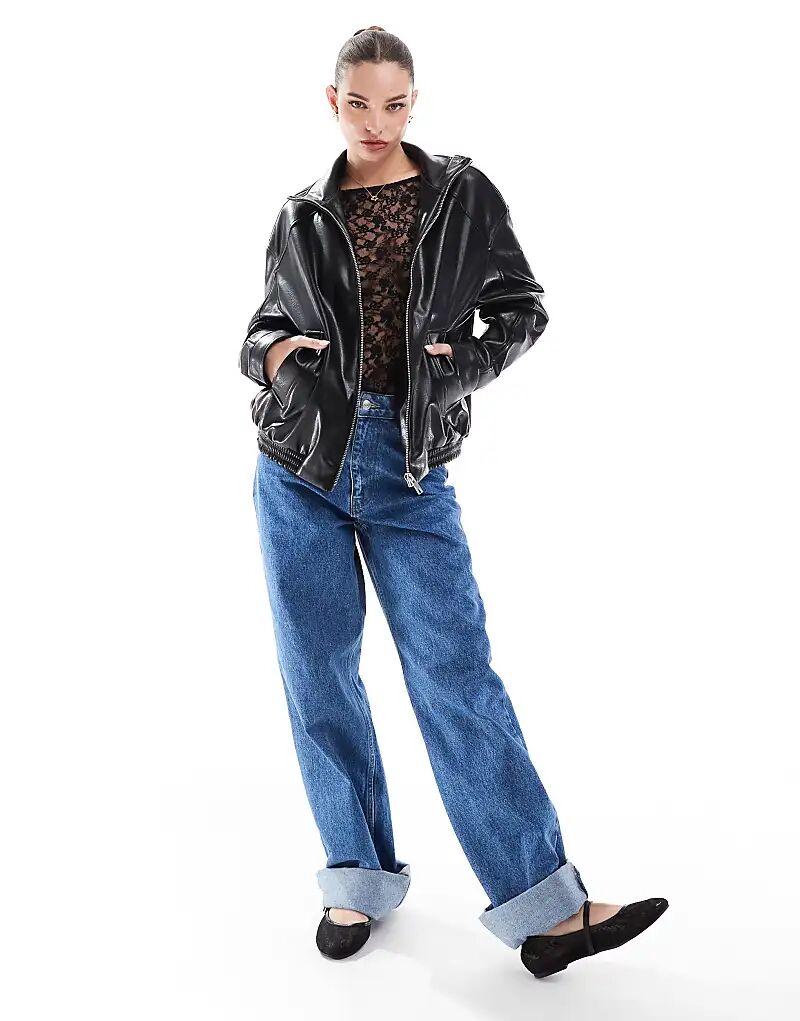 Куртка из искусственной кожи с воротником-стойкой черного цвета Stradivarius, Черный, Куртка из искусственной кожи с воротником-стойкой черного цвета Stradivarius
Куртка из искусственной кожи с воротником-стойкой черного цвета Stradivarius, Черный, Куртка из искусственной кожи с воротником-стойкой черного цвета Stradivarius