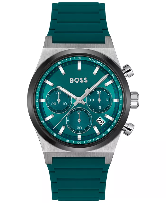 Мужские часы Candor Quartz Chronograph с зеленым силиконовым ремешком, 41 мм Hugo Boss, Зеленый, Мужские часы Candor Quartz Chronograph с зеленым силиконовым ремешком, 41 мм Hugo Boss
Мужские часы Candor Quartz Chronograph с зеленым силиконовым ремешком, 41 мм Hugo Boss, Зеленый, Мужские часы Candor Quartz Chronograph с зеленым силиконовым ремешком, 41 мм Hugo Boss