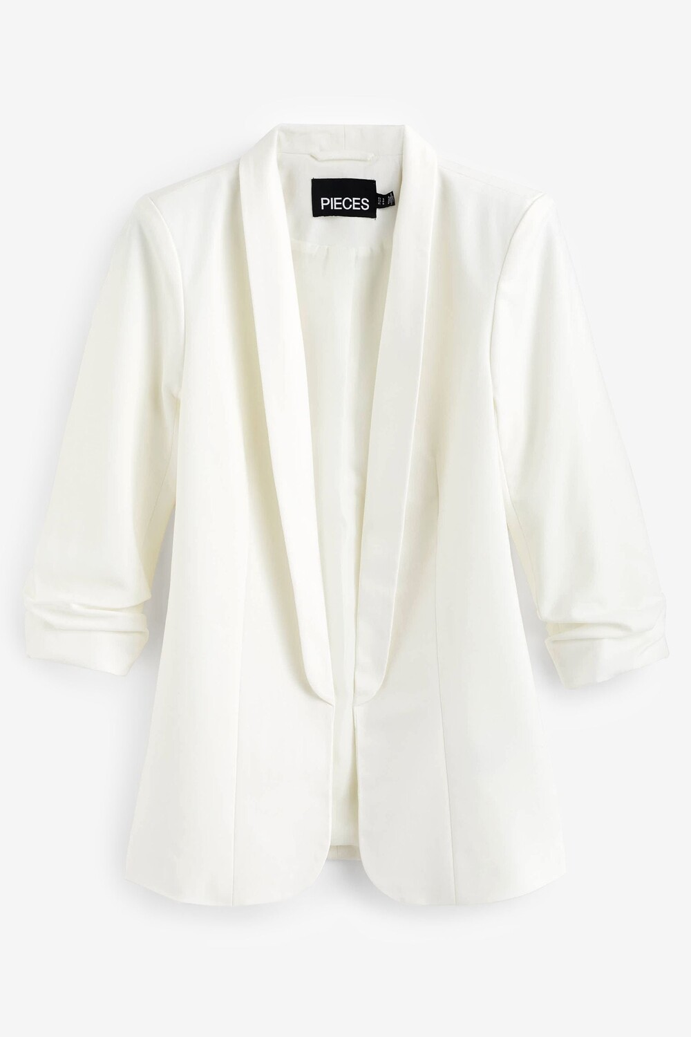 Блейзер с рюшами на рукавах Pieces, белый
Блейзер с рюшами на рукавах Pieces, белый