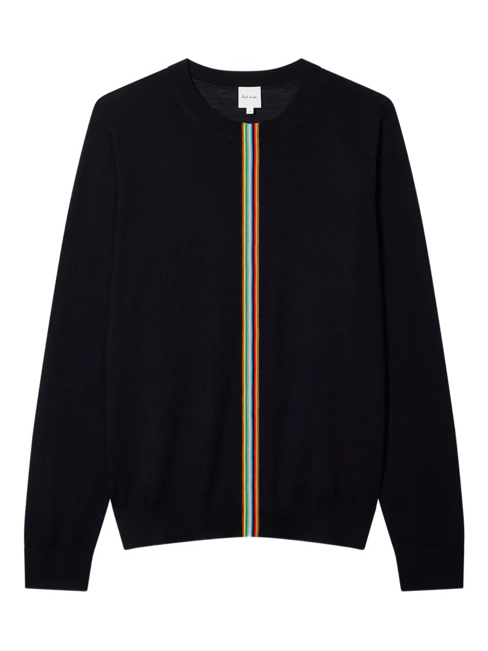 Свитер с круглым вырезом и фирменной полосой Paul Smith, синий
Свитер с круглым вырезом и фирменной полосой Paul Smith, синий