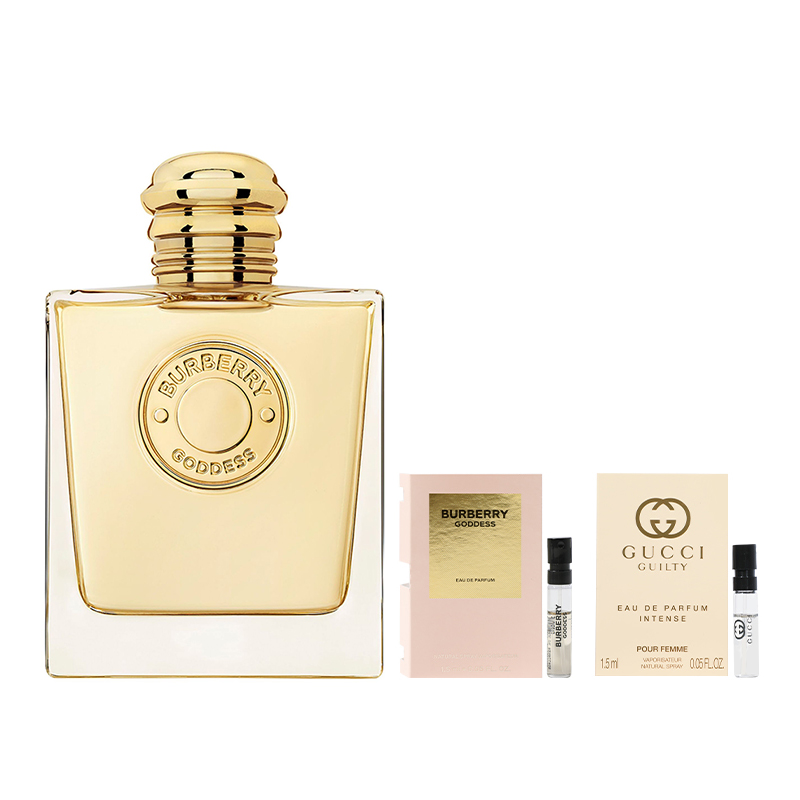 Парфюмерная вода Burberry Goddess (пробники в подарок), 100 мл
Парфюмерная вода Burberry Goddess (пробники в подарок), 100 мл