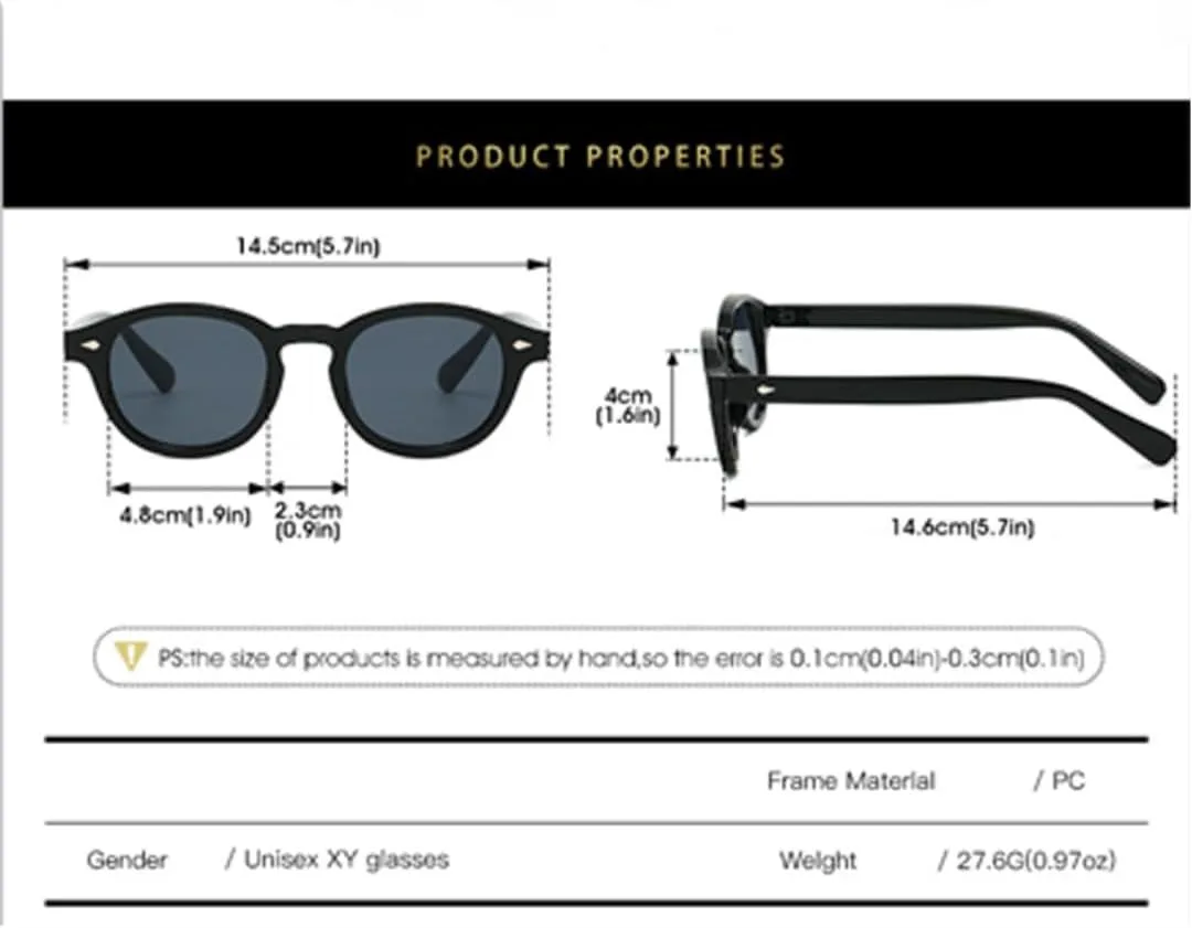 Солнцезащитные очки с защитой UV400 | Круглая оправа, линзы конфетного цвета | Для женщин и мужчин, для занятий спортом на открытом воздухе и вождения DSVIGF, Black
Солнцезащитные очки с защитой UV400 | Круглая оправа, линзы конфетного цвета | Для женщин и мужчин, для занятий спортом на открытом воздухе и вождения DSVIGF, Black