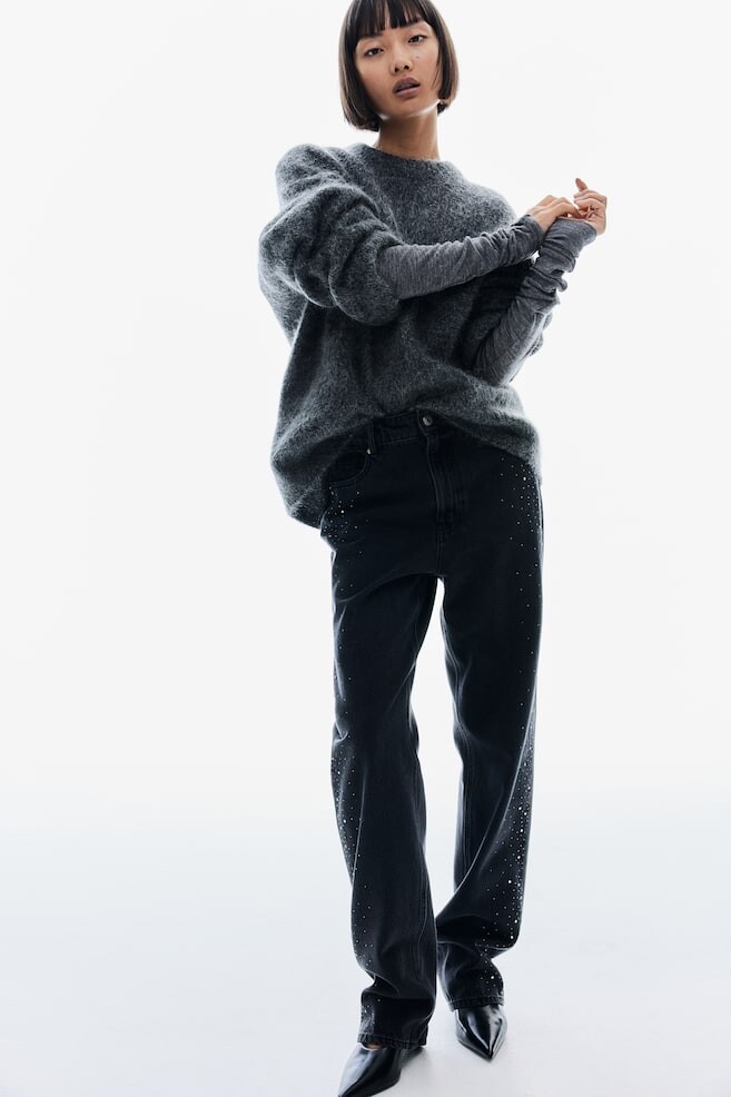 Джинсы со стразами H&M, серый
Джинсы со стразами H&M, серый