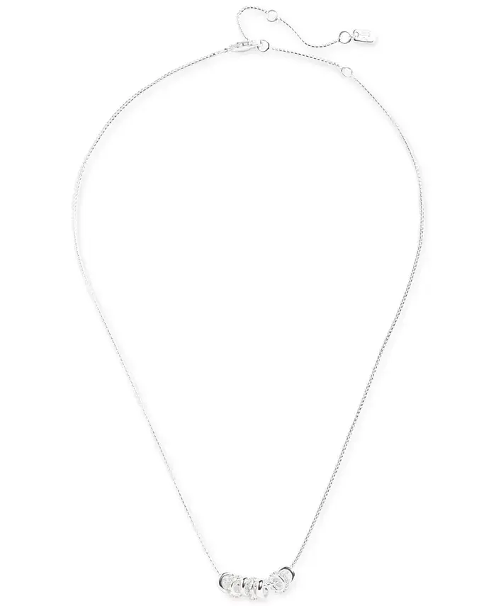 Ожерелье из стерлингового серебра с бусинами-рондель, 15 дюймов + удлинитель 3 дюйма Ralph Lauren, белый
Ожерелье из стерлингового серебра с бусинами-рондель, 15 дюймов + удлинитель 3 дюйма Ralph Lauren, белый