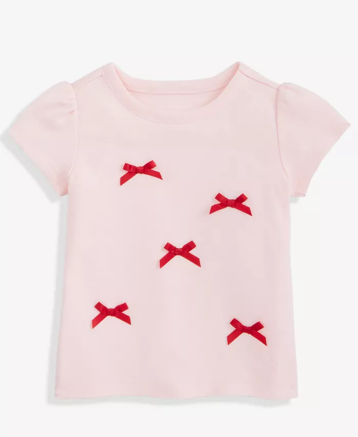 Детская футболка с короткими рукавами и атласными бантами Mix and Match First Impressions, розовый
Детская футболка с короткими рукавами и атласными бантами Mix and Match First Impressions, розовый